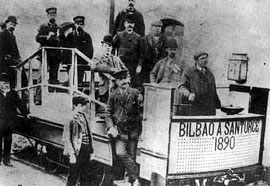 Tranvía Bilbao Santurce 1890